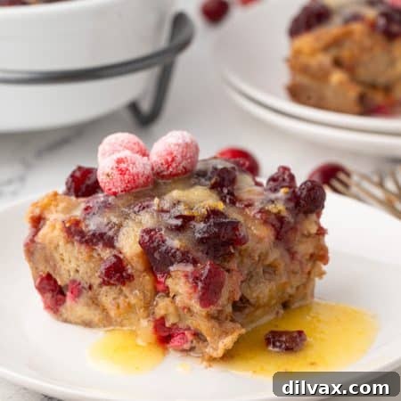Cranberry Orange Bread Pudding