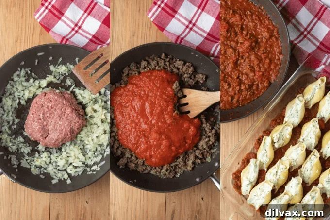 Hearty Baked Stuffed Shells 6 Baked Stuffed Shells fresh out of the oven