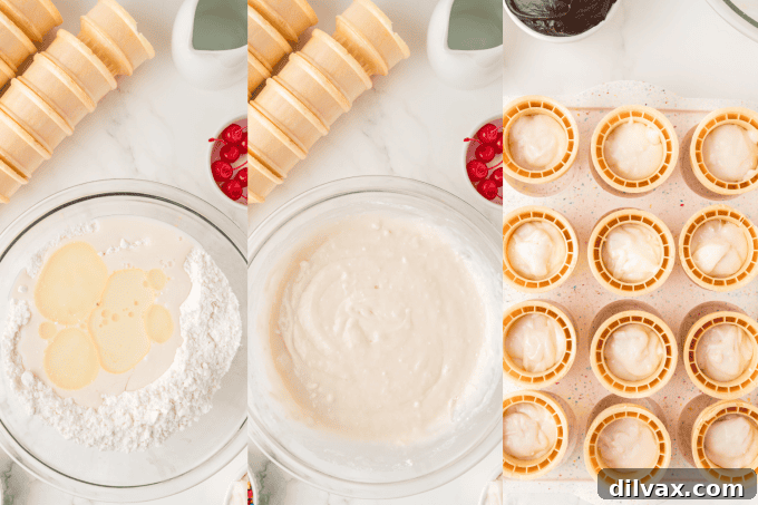 Sweet Cone Cupcakes 6 First set of process photos for Ice Cream Cone Cupcakes.