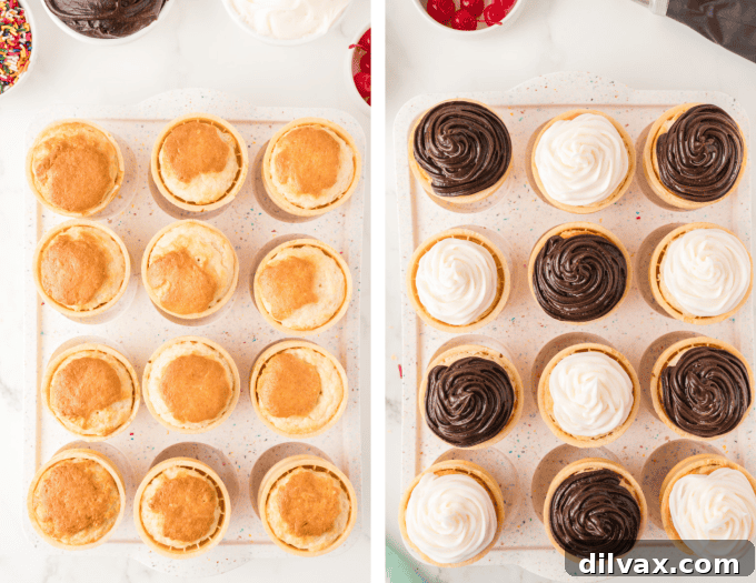 Sweet Cone Cupcakes 7 Second set of process photos for Ice Cream Cone Cupcakes.