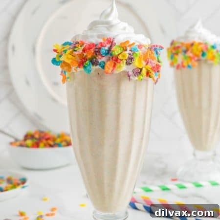 Fruity Cereal Milkshake 10 Fruity Pebbles™ Milkshake