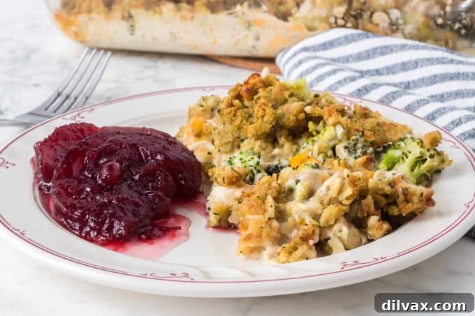 Chicken and Stuffing Casserole