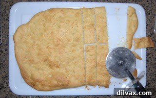 Close-up of Focaccia Crumb