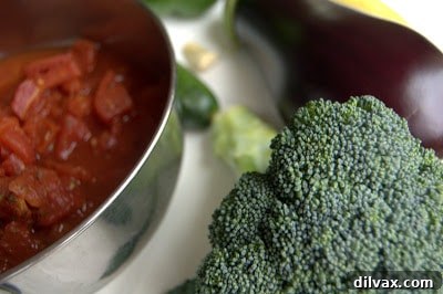 Savory Orzo Ratatouille Bake 2 Freshly chopped vegetables ready for a healthy meal