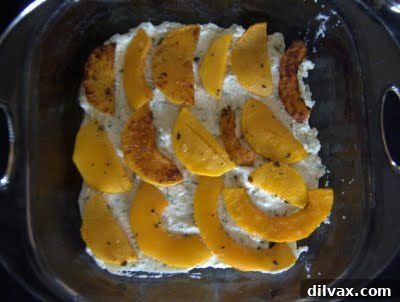 Hearty Roasted Vegetable Chicken Lasagna 5 Layer of roasted butternut squash in lasagna