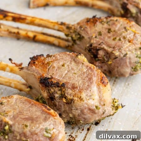 Marinated cuts of roasted lamb.