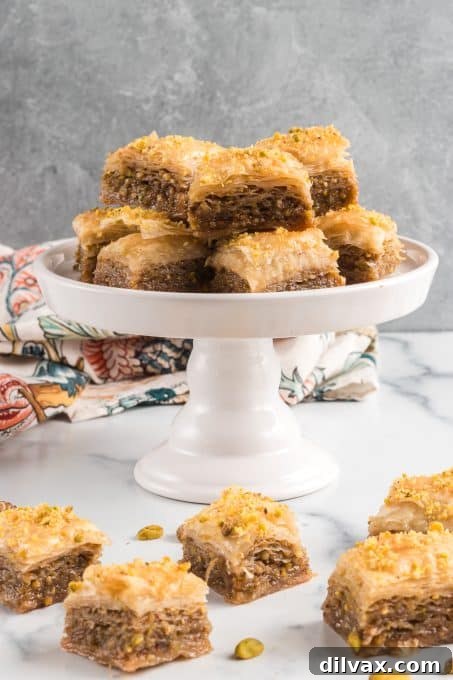 A freshly baked tray of Turkish dessert bars, golden and ready to be served