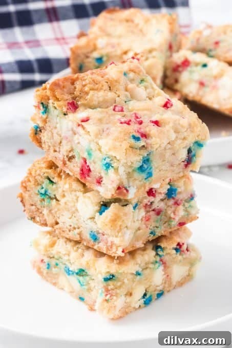 Patriotic Gooey Bars