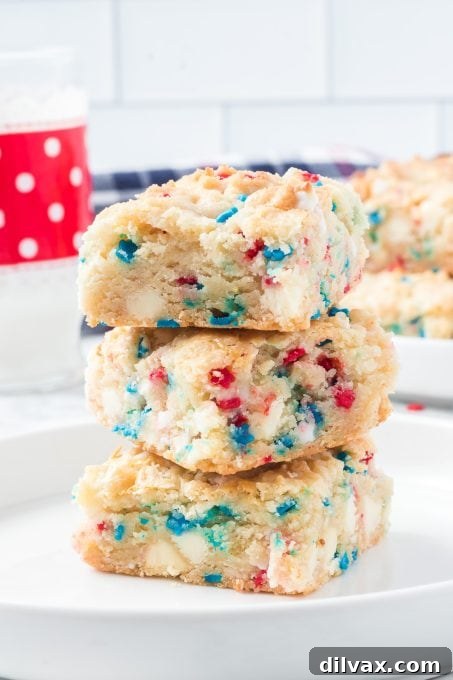 4th of July Gooey Butter Bars