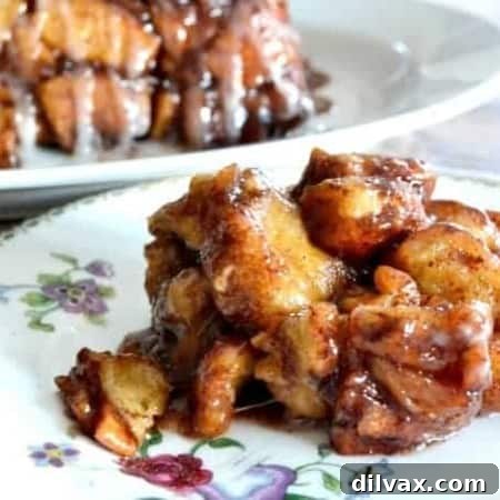 Pepperidge Farm Apple Cinnamon Sweet Rolls and a fresh apple make this Monkey Bread a great addition to your breakfast!