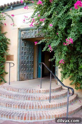 Celebrating 21 Years with Lemon Basil Cookies 2 Exterior view of the Royal Palms Hotel and T. Cook's restaurant, highlighting its elegant architecture and lush surroundings.