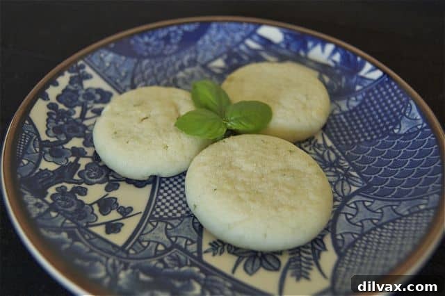 Celebrating 21 Years with Lemon Basil Cookies 12 Finished Lemon Basil Cookies cooling on a wire rack.