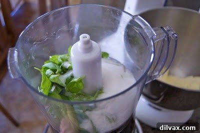 Celebrating 21 Years with Lemon Basil Cookies 8 Fresh basil leaves and sugar in a food processor.