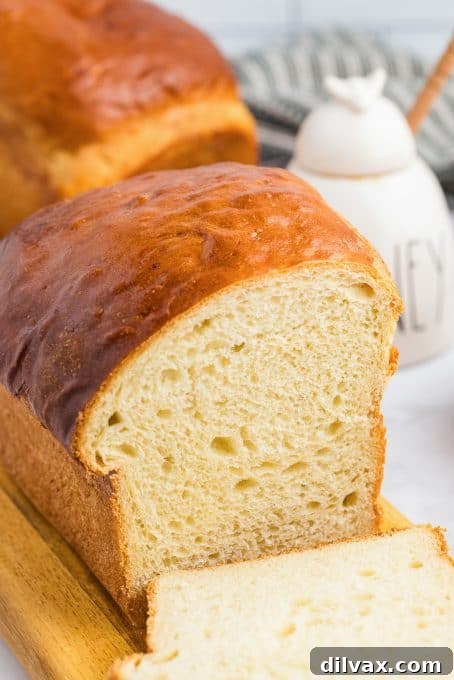 Warm and Fluffy Potato Bread 8 A soft loaf made with leftover mashed potatoes, ready to be enjoyed.