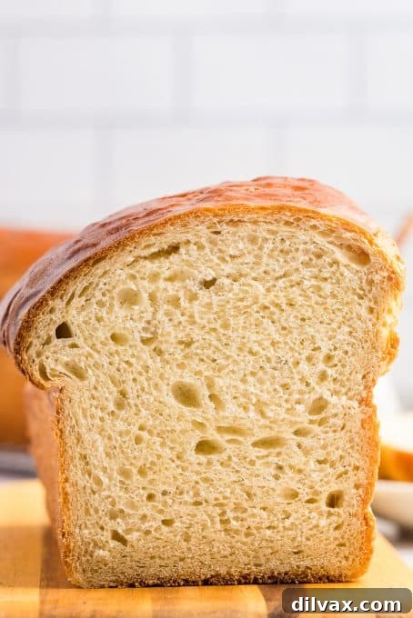 Warm and Fluffy Potato Bread 9 A perfectly baked loaf of Potato Bread, golden and inviting.
