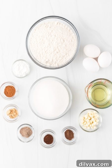 Ingredients for Chai Biscotti.