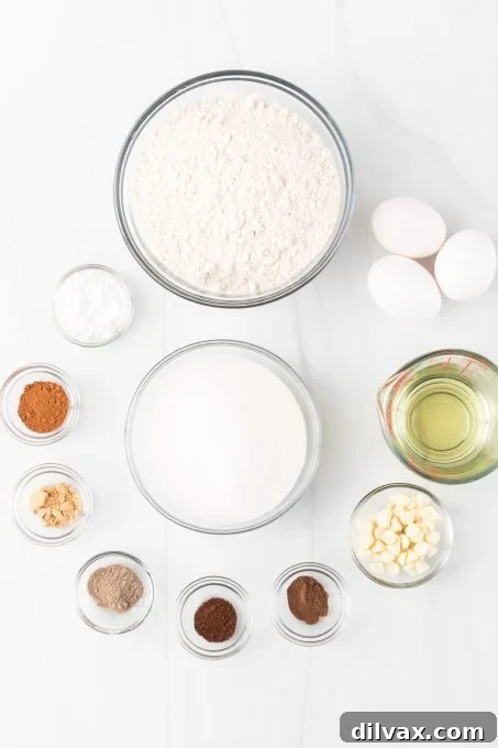 All the aromatic ingredients needed for baking Chai Biscotti.