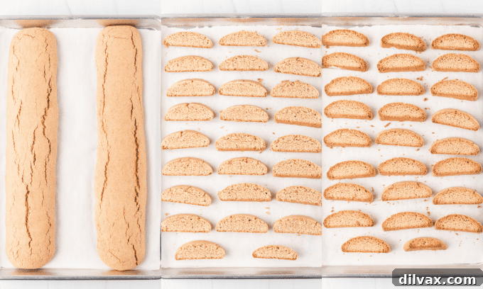 Second set of process photos for Chai Biscotti.