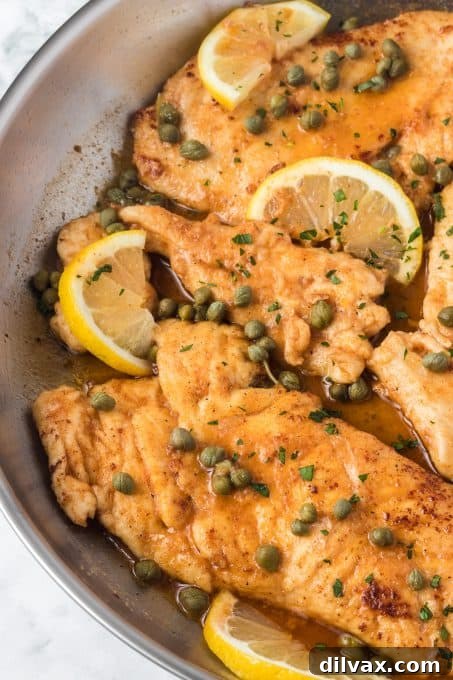 Easy Italian chicken recipe with lemon and capers, perfectly golden and saucy.
