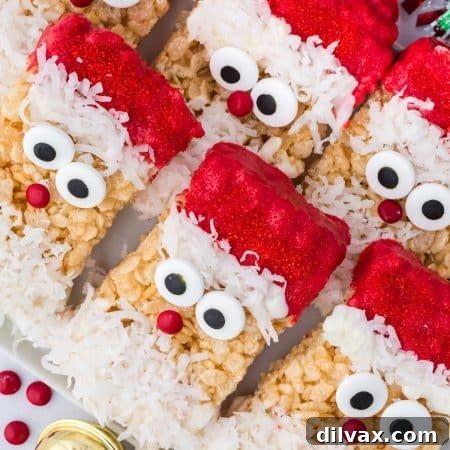 Santa Rice Krispie Treats