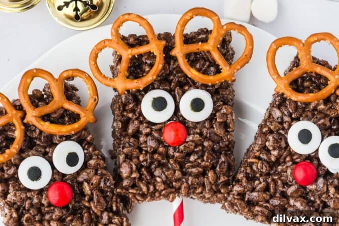 Reindeer Treats, a fun and whimsical holiday dessert, perfect for parties and gifts.
