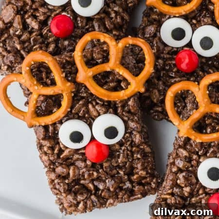 Rudolph Rice Krispie Treats