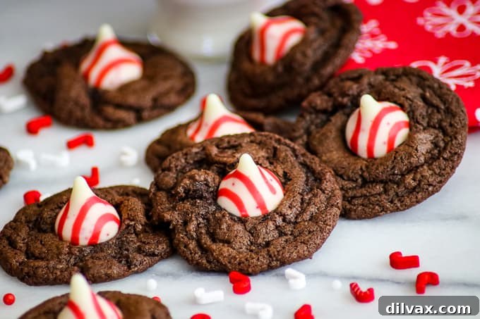 Double Chocolate Peppermint Kisses.