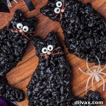 Halloween Black Cats Rice Krispie Treats
