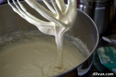 Freshly baked Lemon Vanilla Pound Cake cooling in the Bundt pan.