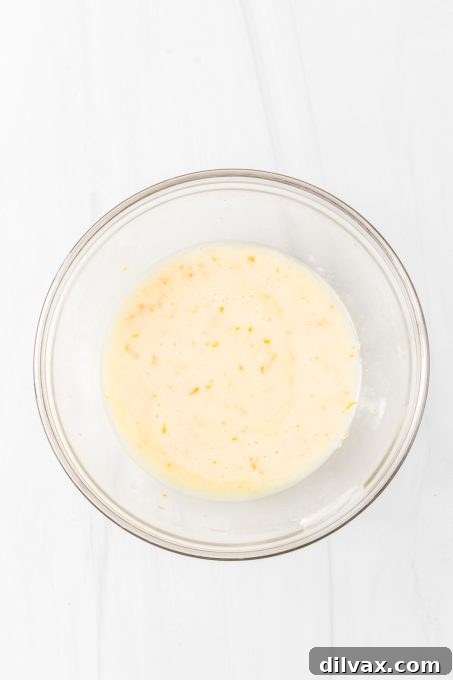 Orange glaze for Cranberry Pie Bars.