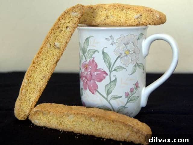 Bright Citrus Biscotti 2 Freshly baked citrus biscotti on a cooling rack, ready to be enjoyed with coffee.