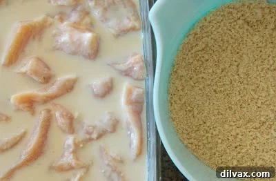 Chicken pieces coated with Panko bread crumbs on a wire rack