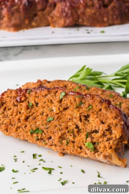 Easy glazed topped meatloaf.