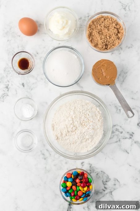 Ultimate Peanut Butter M&M Cookies 4 Ingredients for Peanut Butter M&M Cookies