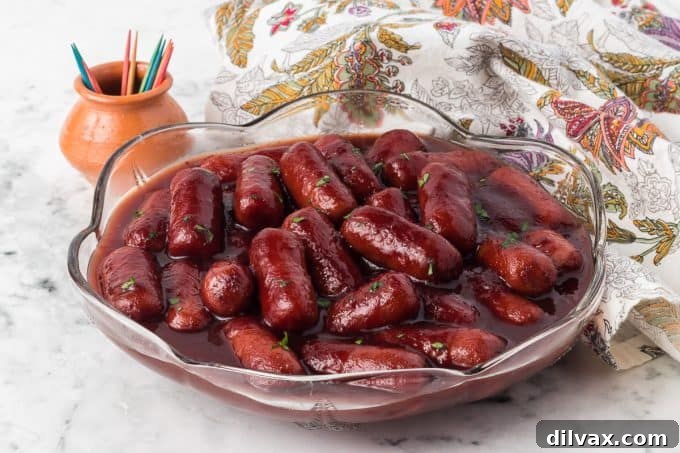 Crockpot Lil Smokies, a popular appetizer