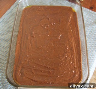 Mint Chocolate Brownies with a Hidden Twist 6 Brownie batter in baking pan