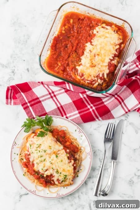 Deliciously Simple Chicken Parmesan 6 An easy Italian chicken dinner, Parmesan Chicken.