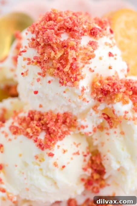 Strawberry Dream Crumble 3 Strawberry Crunch Topping in a decorative bowl