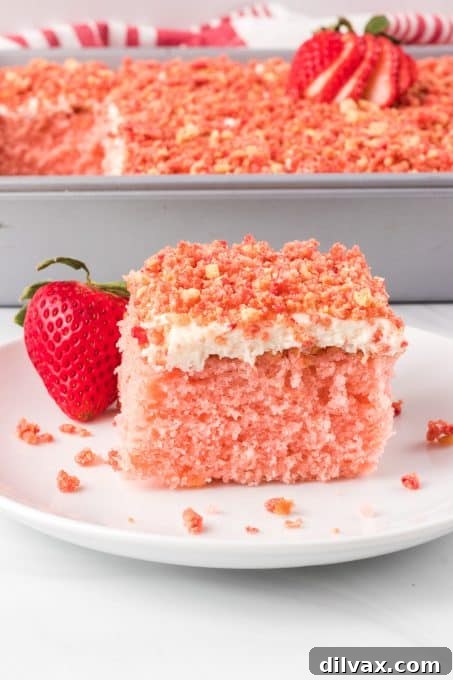 Divine Strawberry Crunch Cake 3 Strawberry Crunch Cake