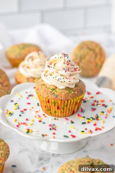 Birthday Funfetti Cupcakes