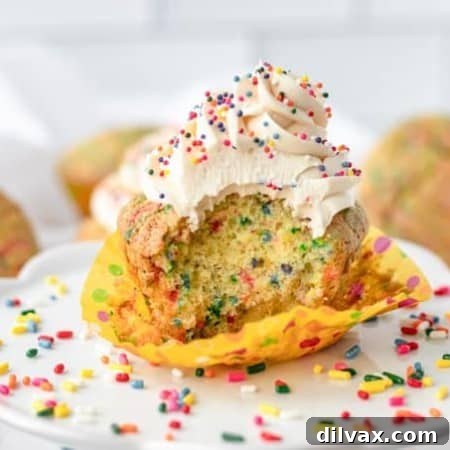 Birthday Funfetti Cupcakes
