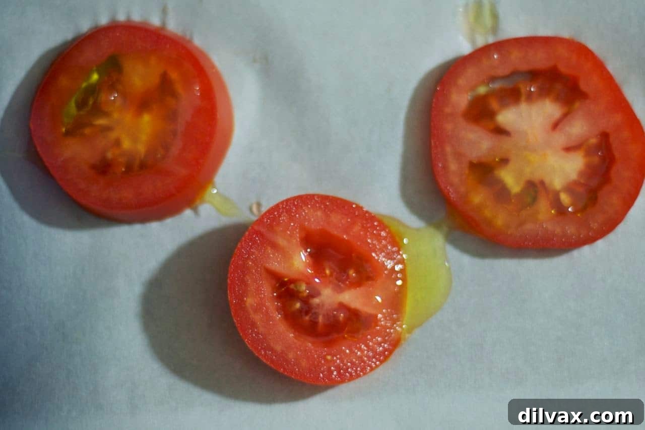 Pinterest graphic for Crumby Tomatoes recipe