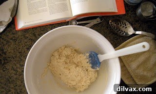 Soda biscuit dough before baking
