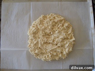 Baking Day 147 Fluffy Soda Biscuits 3 Close-up of soda biscuit dough with a perceived face