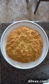 Baked soda biscuits, broken into wedges