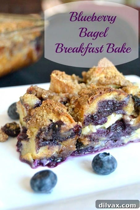 Sweet Blueberry Bagel Casserole 3 Fresh blueberries, pecans, and First Street Blueberry Bagels ready for baking