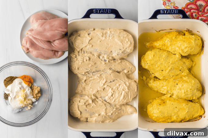 The Ultimate Tandoori Chicken 6 Tandoori Chicken marinating and baking process