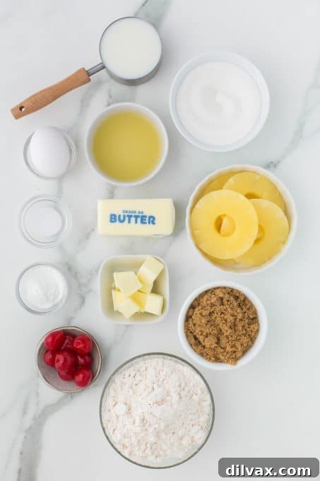 Caramelized Pineapple Flip Cake 4 Ingredients for a Moist Pineapple Upside Down Cake.