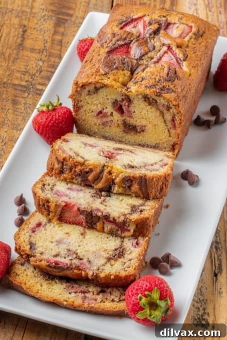 Strawberry Chocolate Bread.