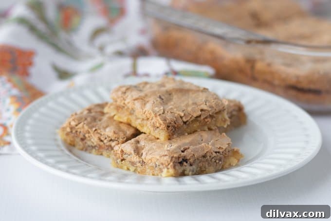 Apex Bars 2 A plate of bars with a buttery crust, brown sugar and a nut meringue topping.